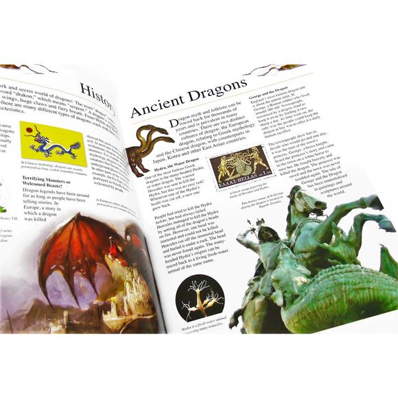 NEW Press Out & Build MODEL 23" DRAGON OF LEGENDS Card Slot Puzzle Facts Book! - Picture 2 of 6